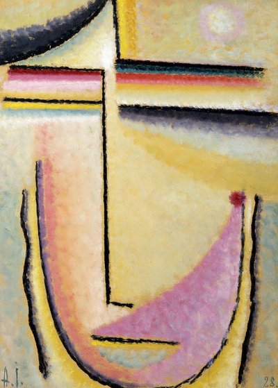 absztrakt fej; Absztrakt fej, 1928 alkotó: Alexej von Jawlensky