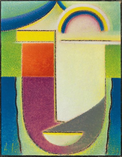Absztrakt fej: Húsvét, 1933 alkotó: Alexej von Jawlensky