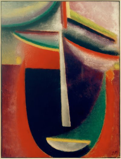 Absztrakt fej: rejtély alkotó: Alexej von Jawlensky