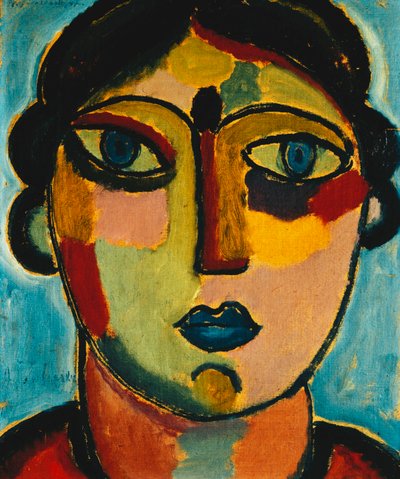 Kék száj; Blauer Mund, 1917 alkotó: Alexej von Jawlensky