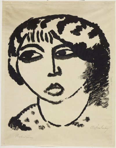 nő fejét alkotó: Alexej von Jawlensky