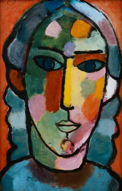 A lány vezetője; Madchenkopf, c. 1915-16 alkotó: Alexej von Jawlensky