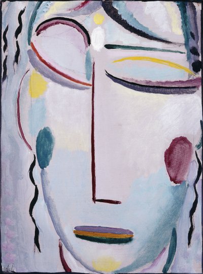 Megváltó arca: a feltámadás vagy az új élet II; Megváltó arca: Feltámadás vagy Az új élet II, 1918 alkotó: Alexej von Jawlensky