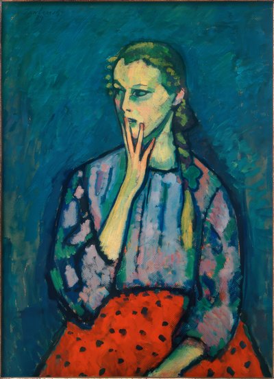 Egy lány portréja, 1909 alkotó: Alexej von Jawlensky