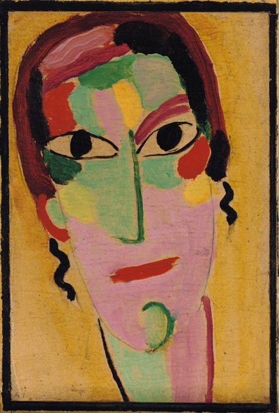 Misztikus fej: Teljesen ébren, c. 1917 alkotó: Alexej von Jawlensky
