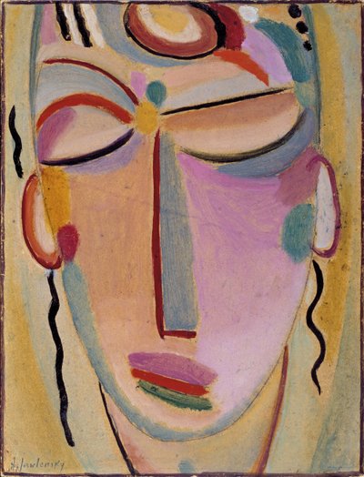 Misztikus fej: Meditáció alkotó: Alexej von Jawlensky