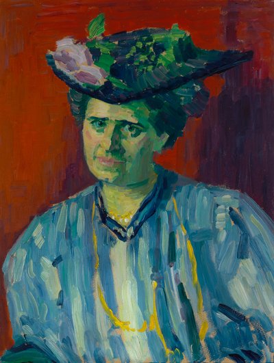 Hedwig Kubin portréja alkotó: Alexej von Jawlensky