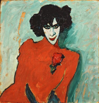 Alexander Sakharoff portréja alkotó: Alexej von Jawlensky