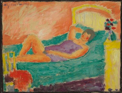 Fekvő lány; Fekvő lány, 1917 körül alkotó: Alexej von Jawlensky