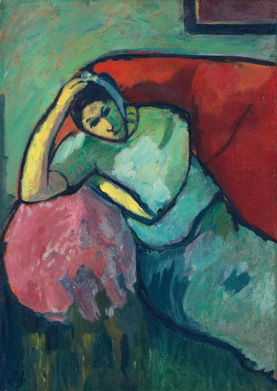 Ülő nő, 1909 alkotó: Alexej von Jawlensky