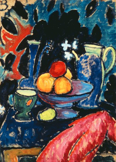 csendélet kannával; Csendélet kancsóval, 1913 körül alkotó: Alexej von Jawlensky