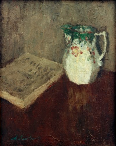 Csendélet kannával és könyvvel alkotó: Alexej von Jawlensky