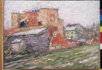 ""Kilátás egy utcára"" Alexei von Javlensky (Alexej von Jawlensky) festménye (1864-1941) 1905 Regionális M. Vrubel Művészeti Múzeum, Omszk alkotó: Alexej von Jawlensky