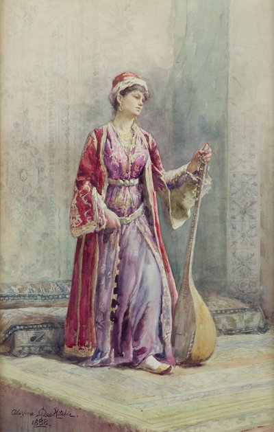 Egy háremzenész, 1888 alkotó: Alexina MacRitchie