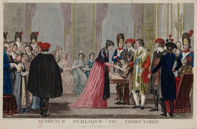A Címtár nyilvános meghallgatása, 1797 körül. alkotó: Alexis Chataignier