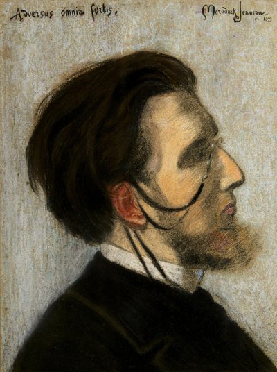 Jean Huré zeneszerző portréja 1877-1930, 1899. alkotó: Alexis Mérodack Jeanneau
