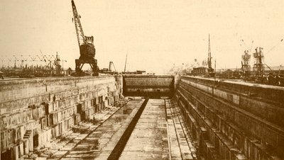 „Albert Dock Extension, Port of London”, 1930. alkotó: Alfieri