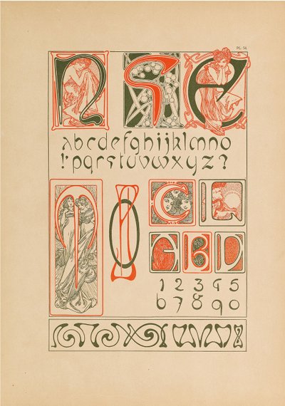Dísziratok, 1902. alkotó: Alfons Marie Mucha