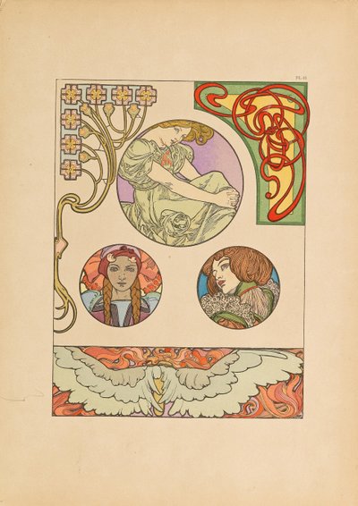 Dísziratok, 1902. alkotó: Alfons Marie Mucha