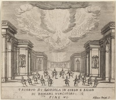 Szent Orsolya diadala a mennyben és a római hódítók alkotó: Alfonso Parigi II