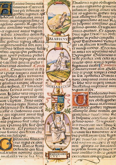 Asztúria és León királyainak genealógiai fája, Alonso de Cartagena "Spanyolország királyainak genealógiájából" alkotó: Alfonso de Cartagena