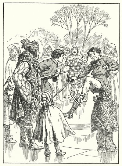 Merrie England: (litográfia) alkotó: Alfred (after) Pearse