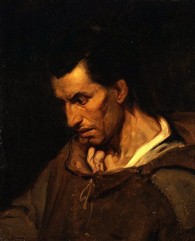 Egy őrült jámbor téveszmékkel, szerzetesnek öltözve (olaj, vászon) alkotó: Alfred (attr. to) Dehodencq