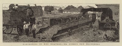 Betakarítás nedves időben, Gibbs úr új gépei alkotó: Alfred Chantrey Corbould