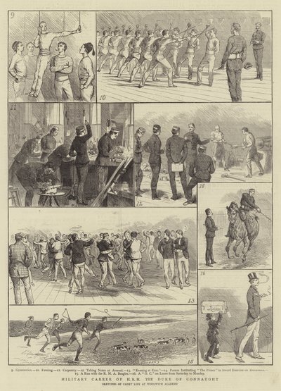 Connaught hercegének katonai pályafutása alkotó: Alfred Chantrey Corbould