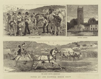 Jegyzetek a Banwell Horse Show-ról alkotó: Alfred Chantrey Corbould