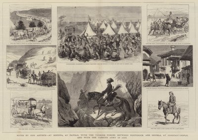 Művészeink feljegyzései Sistovában, Pavolóban, a török erőkkel Rustchuck és Shumla között, Konstantinápolyban és a török hadsereggel Ázsiában alkotó: Alfred Chantrey Corbould