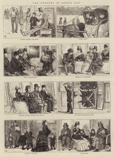 A Boxing Day humorai alkotó: Alfred Chantrey Corbould