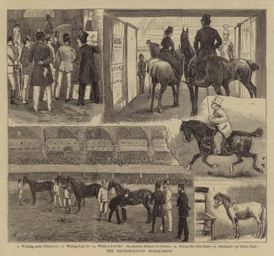 A Metropolitan Horse-Show alkotó: Alfred Chantrey Corbould