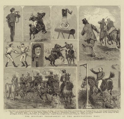 Katonai torna a mezőgazdasági csarnokban alkotó: Alfred Chantrey Corbould