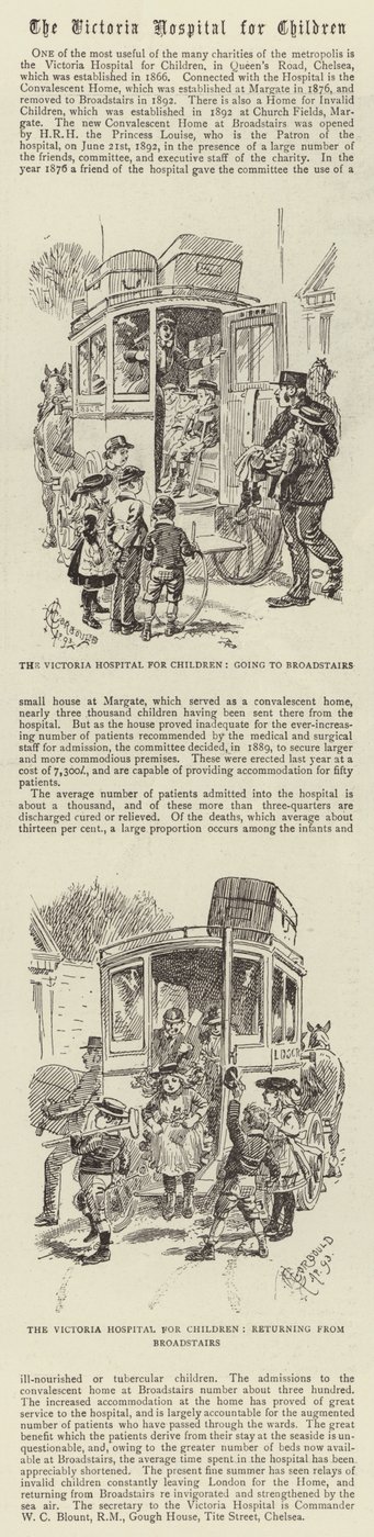 A Victoria Gyermekkórház alkotó: Alfred Chantrey Corbould
