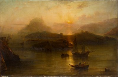 „Wicklow Head and Blackrock Castle”, 1827-1883 alkotó: Alfred Clint