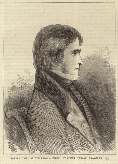 Thomas Carlyle portréja alkotó: Alfred Comte d