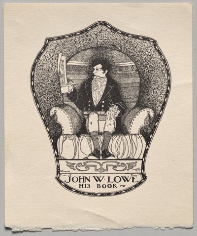 Könyvtábla: John W. Lowe alkotó: Alfred Dawson