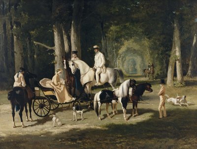 Monsieur és Madame Mosselman és lányaik alkotó: Alfred Dedreux