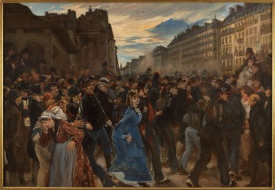 Le départ des mobiles, en juillet 1870, 1879 körül (olaj, vászon) alkotó: Alfred Dehodencq