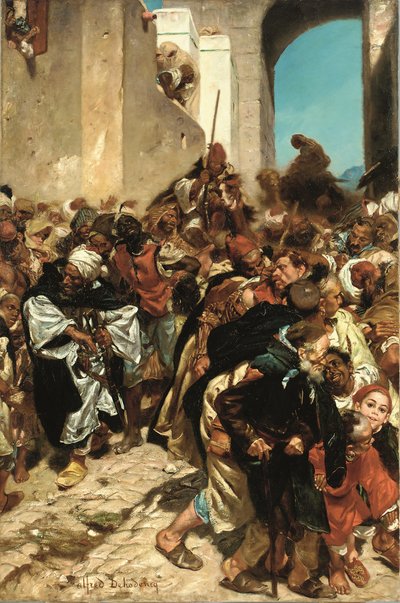 Marokkói foglyok (olaj, vászon) alkotó: Alfred Dehodencq