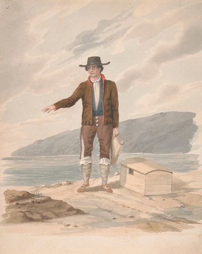Ember állt a tengerparton - Hierro alkotó: Alfred Diston
