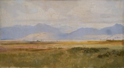 A Harlechi öböl, tavasz (festmény) alkotó: Alfred East