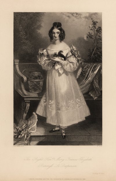 Mary Frances Elizabeth Stapleton alkotó: Alfred Edward (after) Chalon