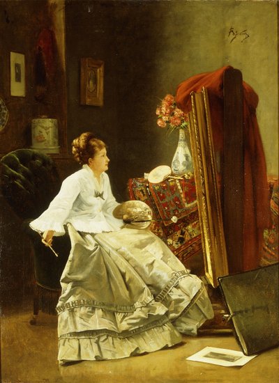 Művész munka közben alkotó: Alfred Emile Stevens