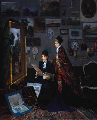 A Stúdióban alkotó: Alfred Emile Stevens
