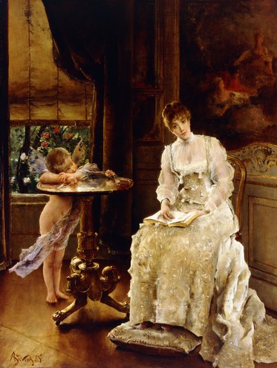A szerelem hírnöke alkotó: Alfred Emile Stevens