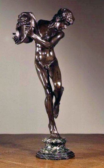 Vígjáték és tragédia (bronz) alkotó: Alfred Gilbert