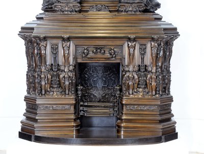 Részlet a Sam Wilson kéménydarabról, 1908-1914 körül (bronz) alkotó: Alfred Gilbert