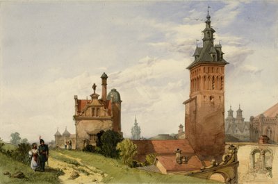 Kilátás Moszkva mellett, 1836 (wc papíron) alkotó: Alfred Gomersal Vickers